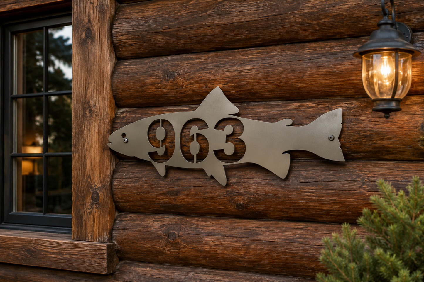 Rainbow Trout Address Sign