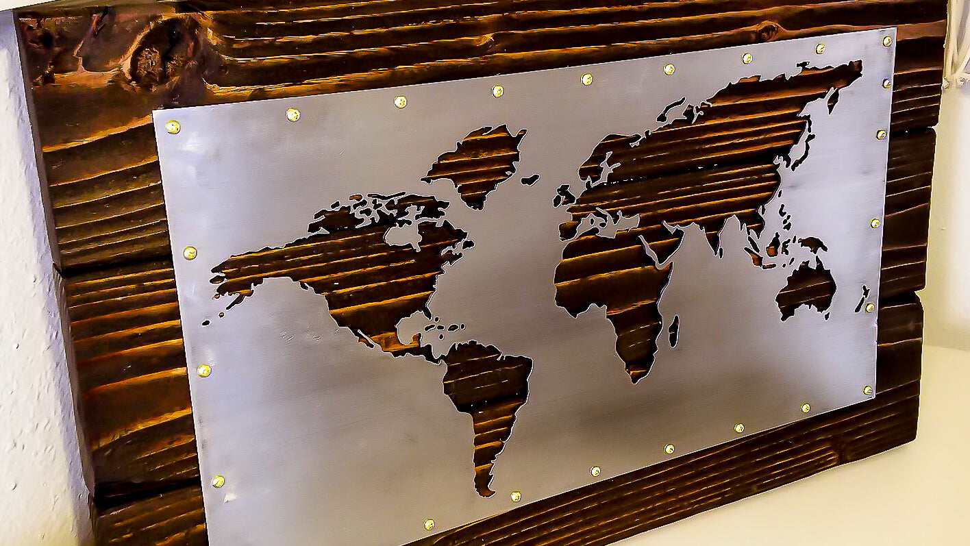 Industrial Steel World Map